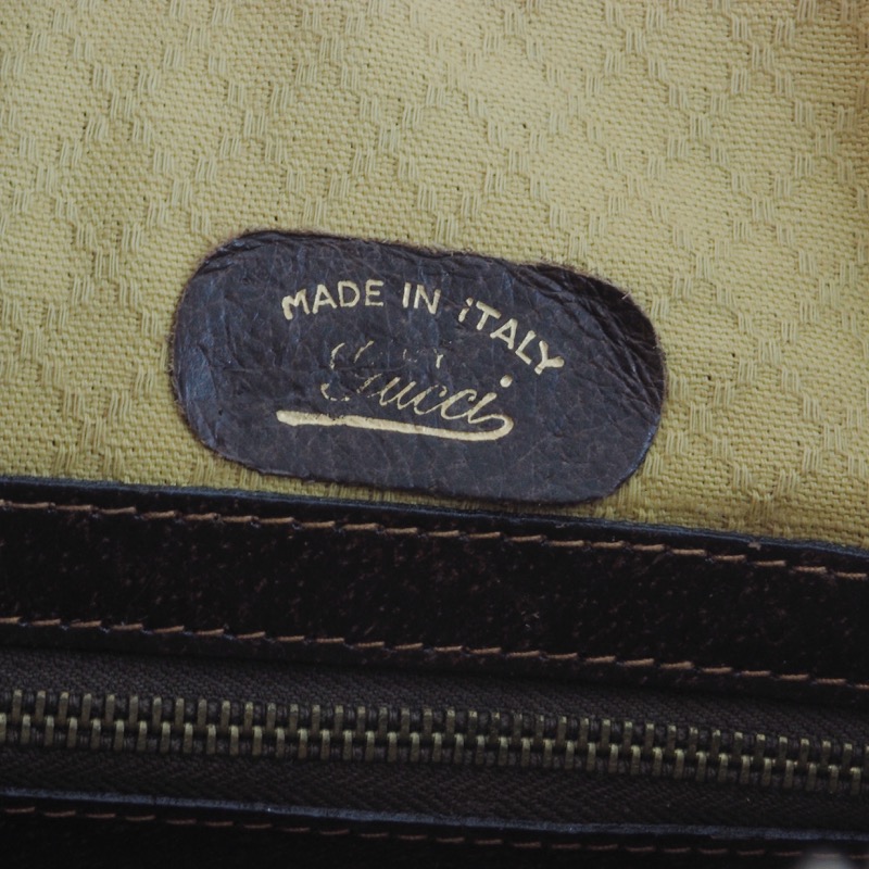 Vintage Gucci Signature Suede Zipper Speedy Ribbon Hand Bag - Nina