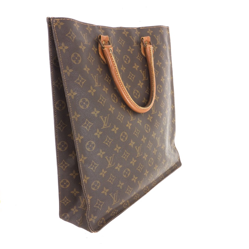 Louis Vuitton LV Monogram Logo Vintage Sac Plat Tote Bag – Valuxre