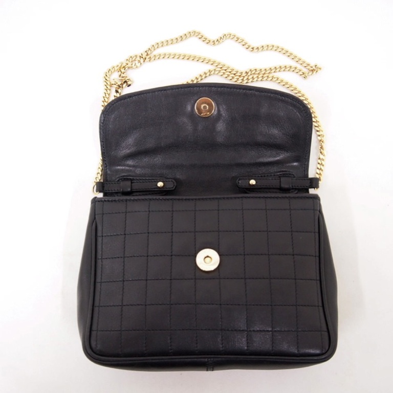 quilted leather chain bag