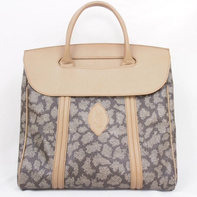 Vintage Yves Saint Laurent YSL Large Tote Bag Handbag Excellent ...