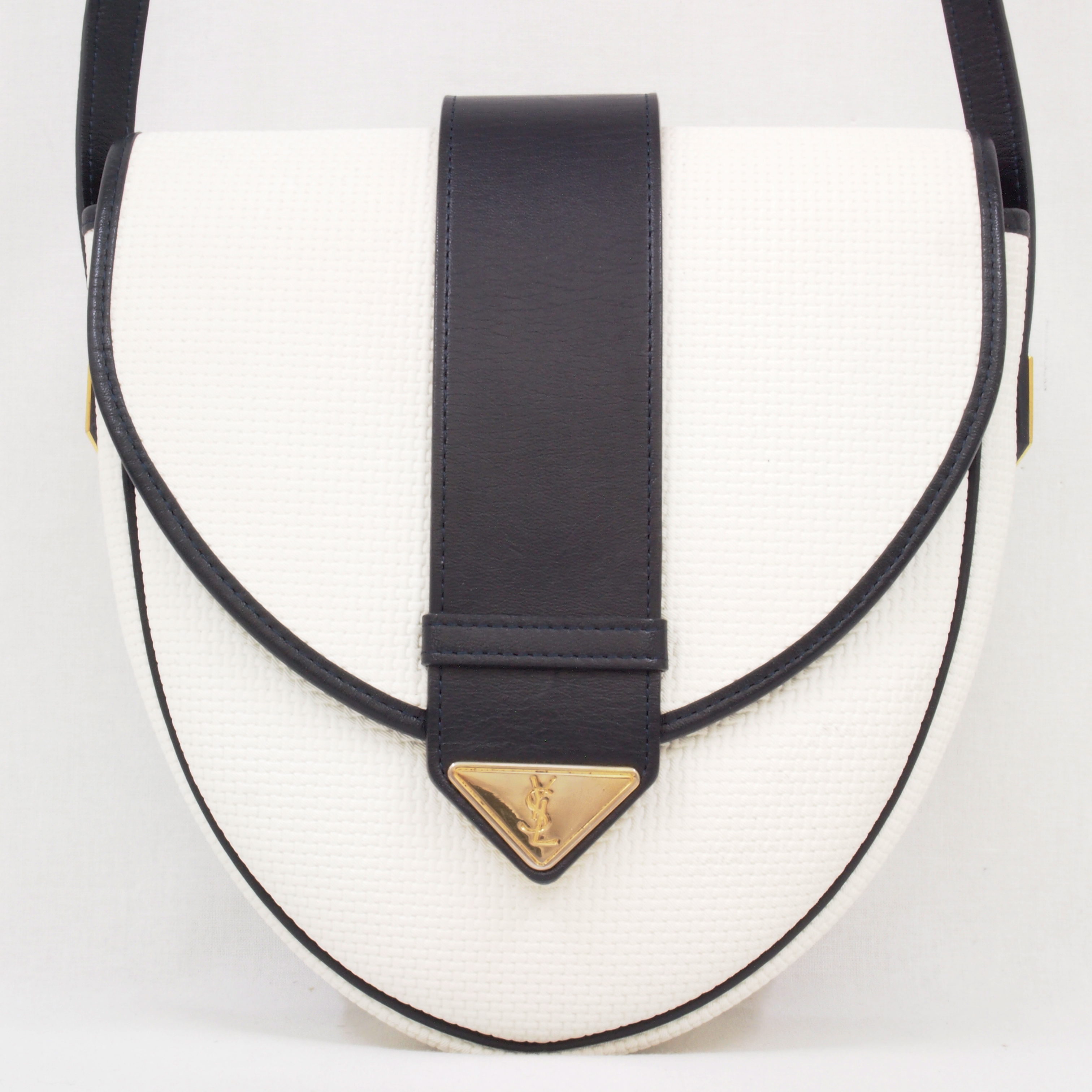 Vintage Yves Saint Laurent Woven Y Flap YSL Shoulder Bag Excellent ...