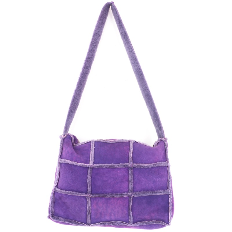 Vintage Chanel Mouton Hot Purple Square Shoulder Bag - Nina Furfur ...