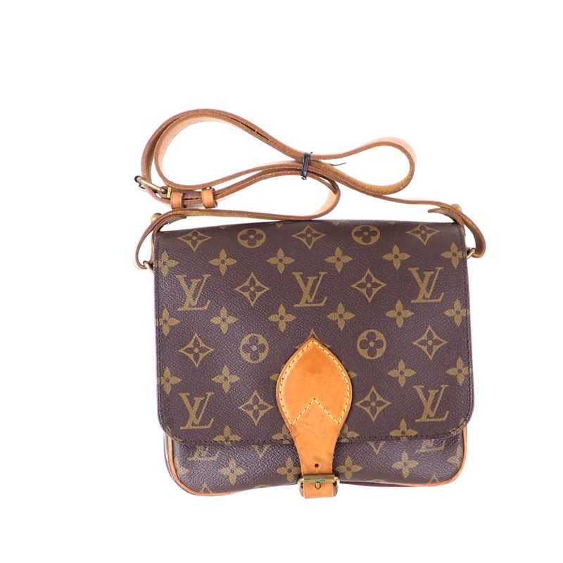 Louis Vuitton Cartouchiere GM Monogram Crossbody Shoulder Bag Leather Purse  LV