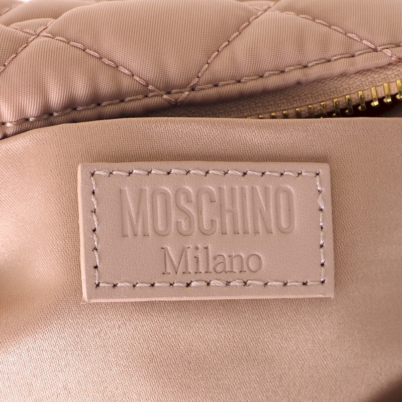 Vintage Moschino Studded Pink Quilted Clutch Bag Pouch - Nina Furfur ...