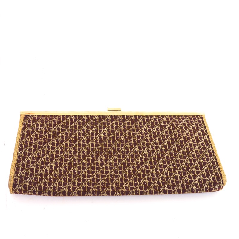 gold dior clutch