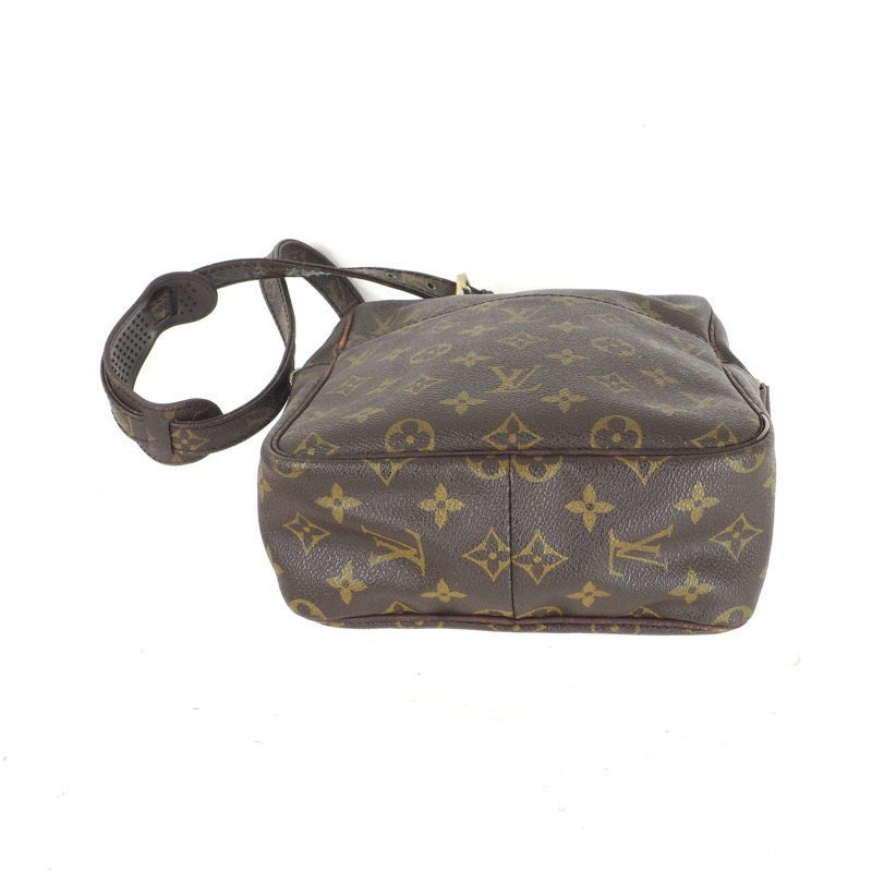 Authentic Louis Vuitton Shoulder Bag Petit Marceau Browns Monogram 23621