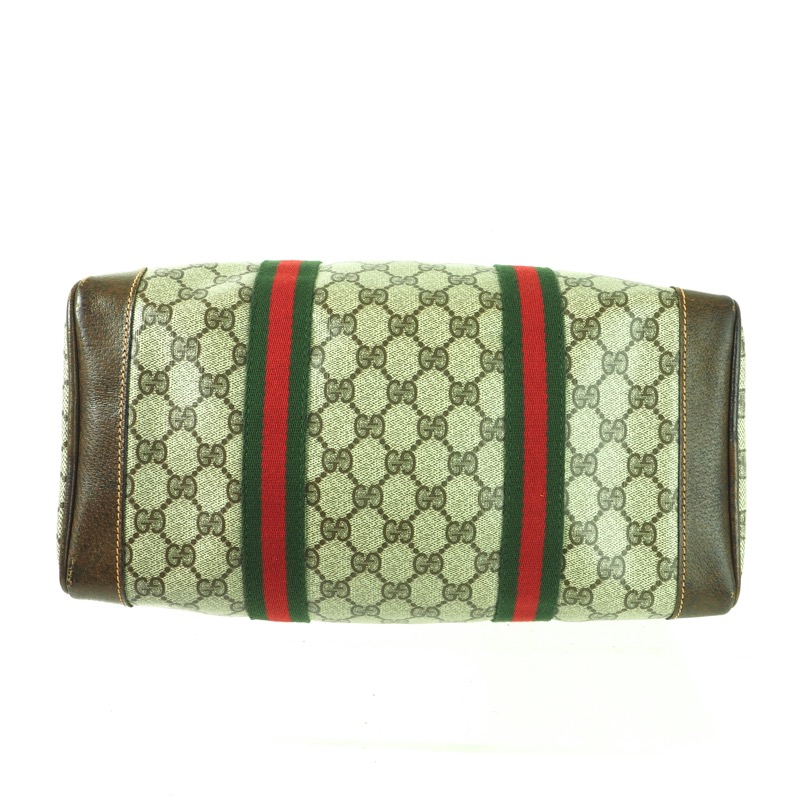 Vintage Gucci Large Monogram Speedy Boston Hand Bag - Nina Furfur Vintage  Boutique