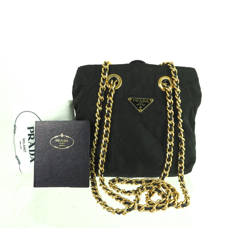 Bnwt Prada pattina Cinghiale Gold Handbag Ed1179