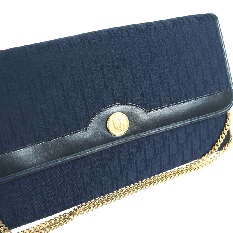 Trotter handbag Dior Blue in Cotton - 34324764