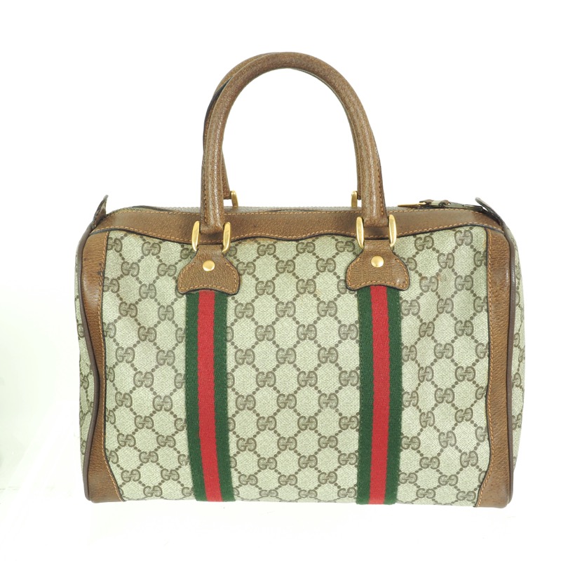 Gucci, Bags, Vintage Gucci Vinyl Monogram Shoulder Bag