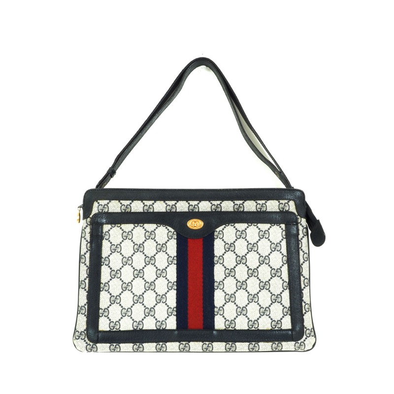 Gucci Vintage GG Plus Web Shoulder Bag (SHF-PvNydn) – LuxeDH