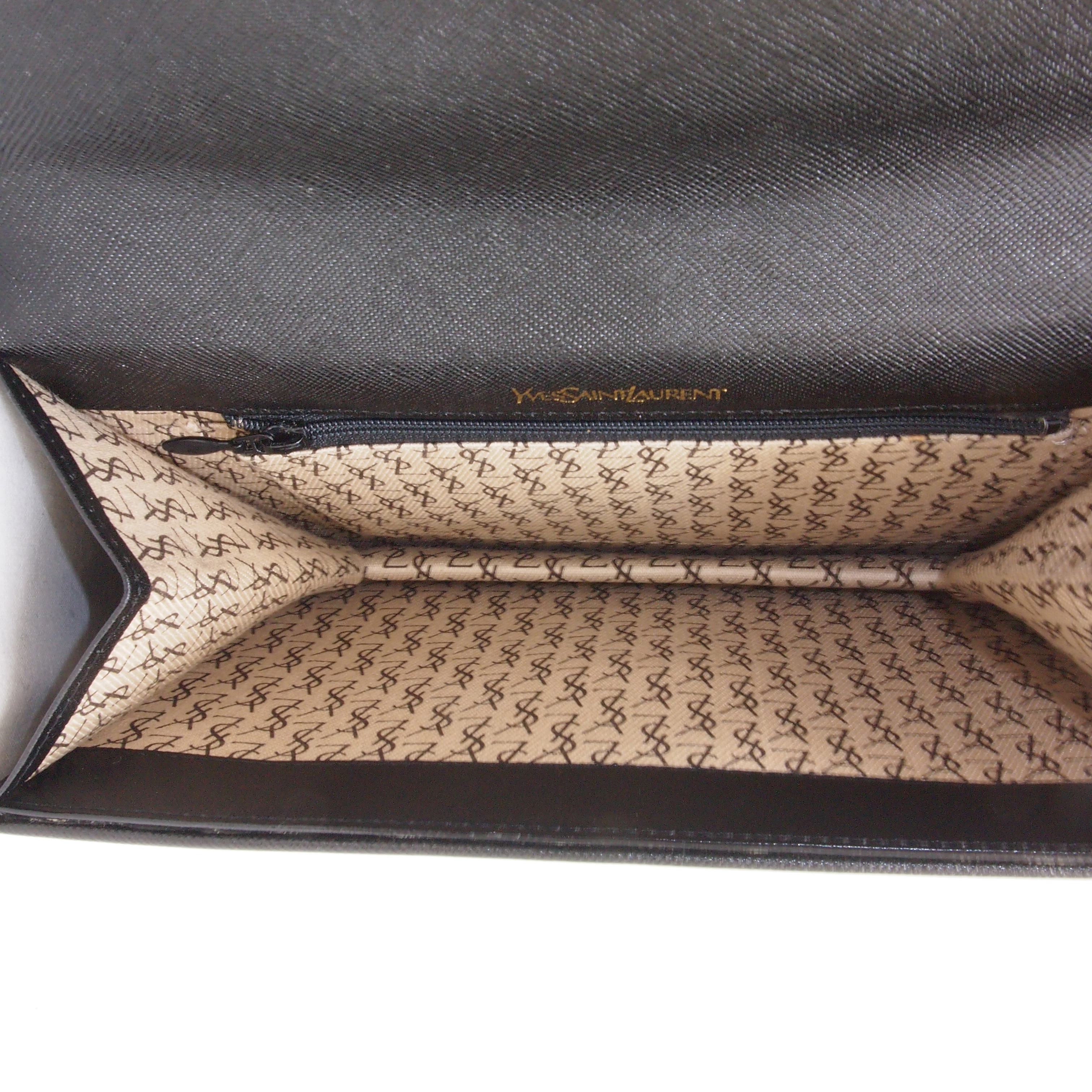 Vintage Mint Yves Saint Laurent YSL Envelope Clutch Bag Decorative Flap ...